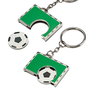 Werbeartikel : Chip-Schl�sselanh�nger Fu�ball