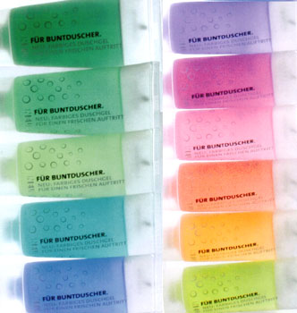 Werbemittel : Duschgel Color