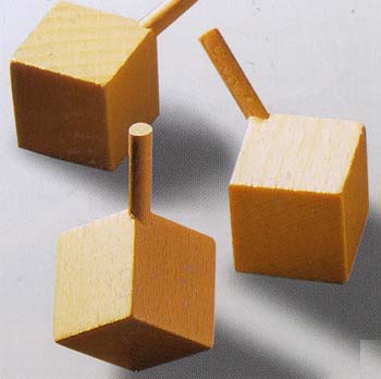 Werbeartikel : Holzkreisel W�rfel