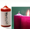 WORTLICHT  Kerze