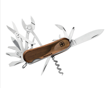 Werbegeschenke : WENGER  Offiziermesser EvoWood S557