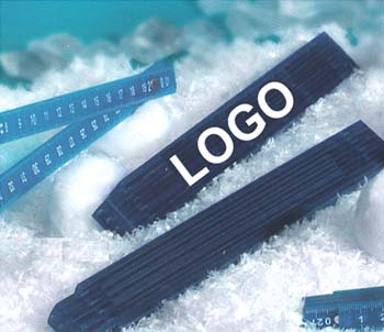 Werbeartikel : Kunststoff Gliederma�stab Ice