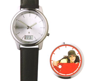 Werbegeschenke : Funk Armbanduhr 4c