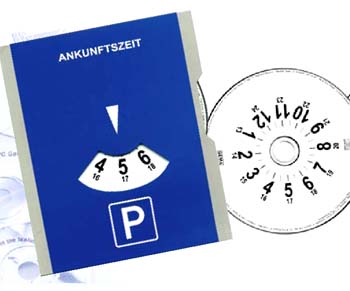 Werbeartikel : Parkscheibe Musik CD