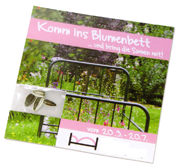 Werbemittel : Samenkarte