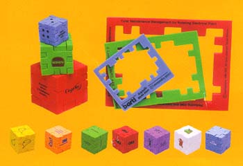 Werbeartikel : Puzzlew�rfel Happy