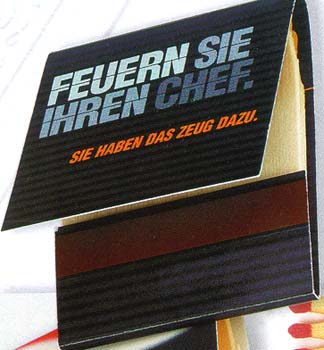 Werbeartikel : Z�ndholz Briefchen