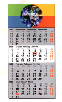 Werbegeschenke : 4 Monat Wandkalender
